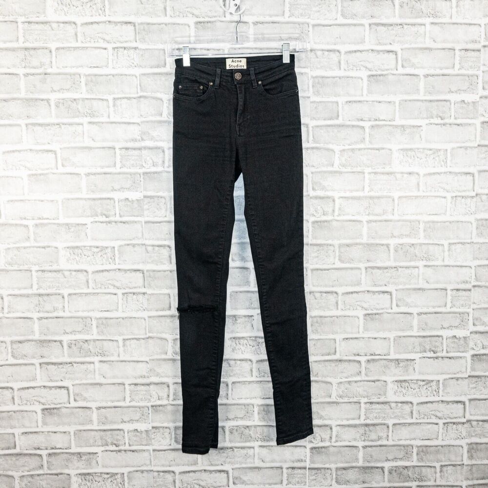 ACNE Studios Women's PIN Black Skinny Jeans size 25